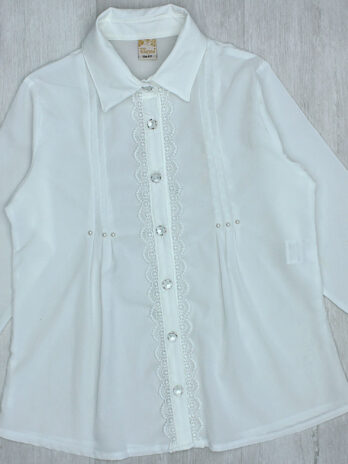 Рубашка ELAYZA для девочки школьная белая