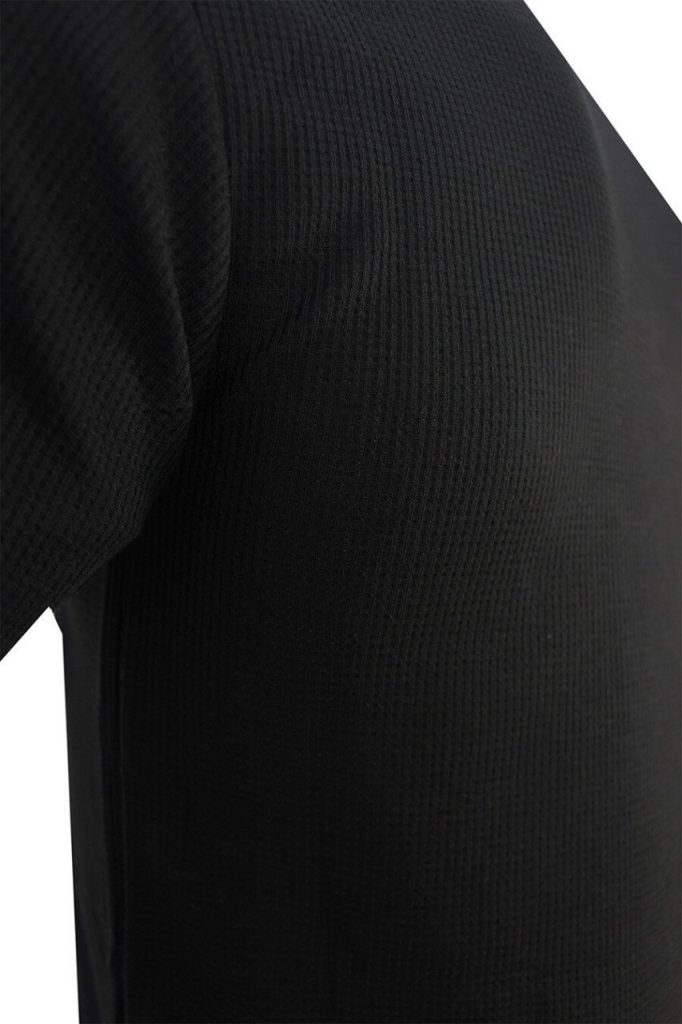 Мужская черная футболка slim fit с коротким рукавом и лайкрой, 95% хлопок, изготовлена в Турции — изображение 2