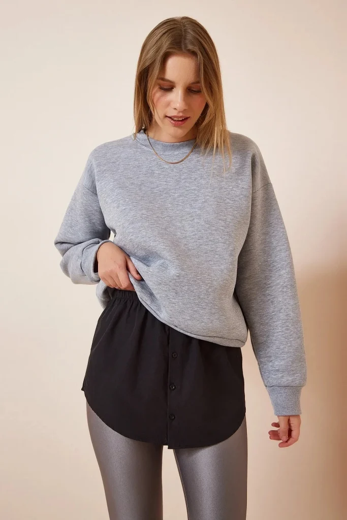 Женская черная юбка с эластичным поясом и пуговицами, под sweatshirts, из поплина, размеры 34-42 — изображение 3