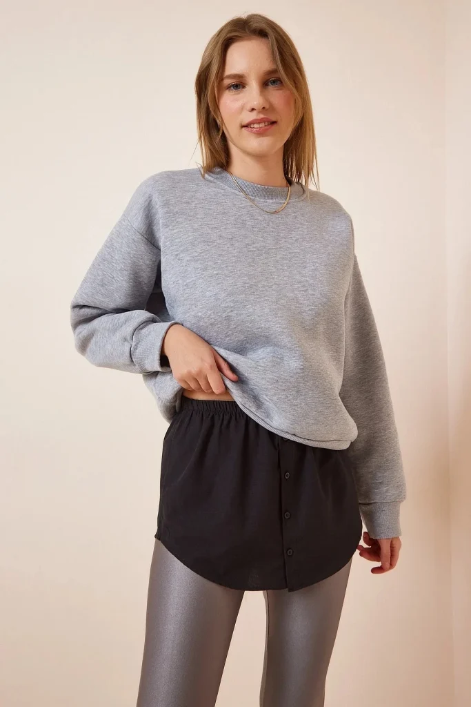 Женская черная юбка с эластичным поясом и пуговицами, под sweatshirts, из поплина, размеры 34-42