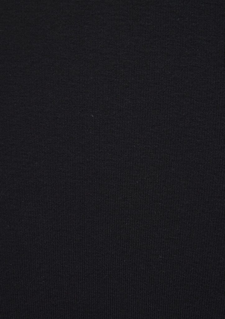 Черная футболка с рибаной, 100% хлопок, slim fit, короткий рукав, супер мягкая ткань, подходит как основный слой — изображение 7