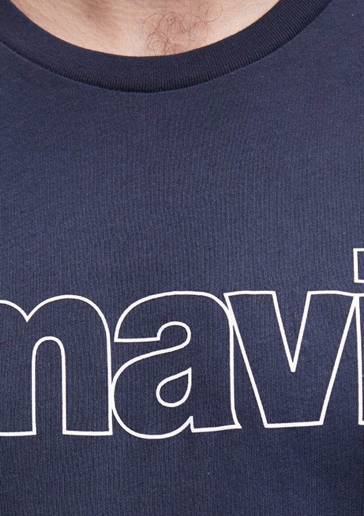 Темно-синяя футболка с логотипом MAVI из 100% хлопка, доступна в размерах S, M, L, XL, XXL — изображение 6