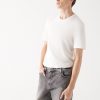 Органическая хлопковая футболка кремового цвета от MAVI, размер XS-XXL, регулярный крой, короткий рукав, круглый вырез.