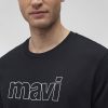 Чёрная футболка с логотипом Mavi, 100% хлопок, коллекция логотипов, размеры S, M, L, XL, XXL, XS — изображение 5