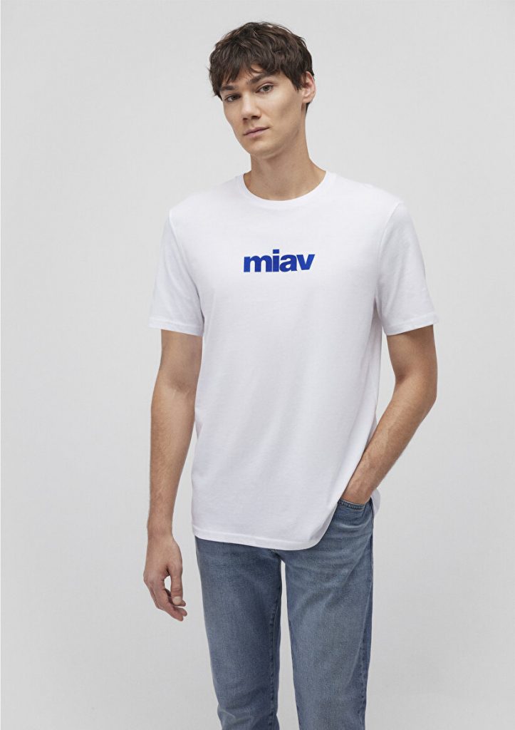 Футболка белая с принтом Miav от Mavi, 100% хлопок, поддержите заботу о животных с нашим стильным дизайном — изображение 2