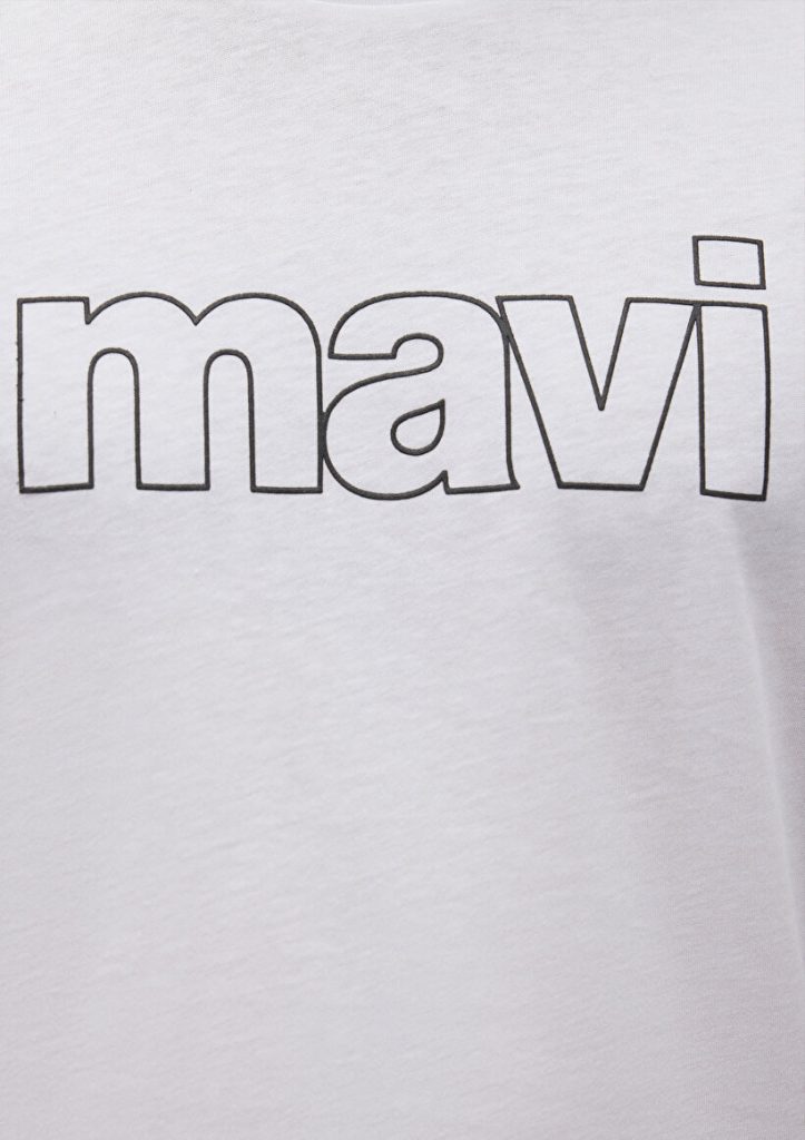 Белая футболка с логотипом Mavi, 100% хлопок, размер XXL, стильный дизайн для повседневного использования — изображение 6
