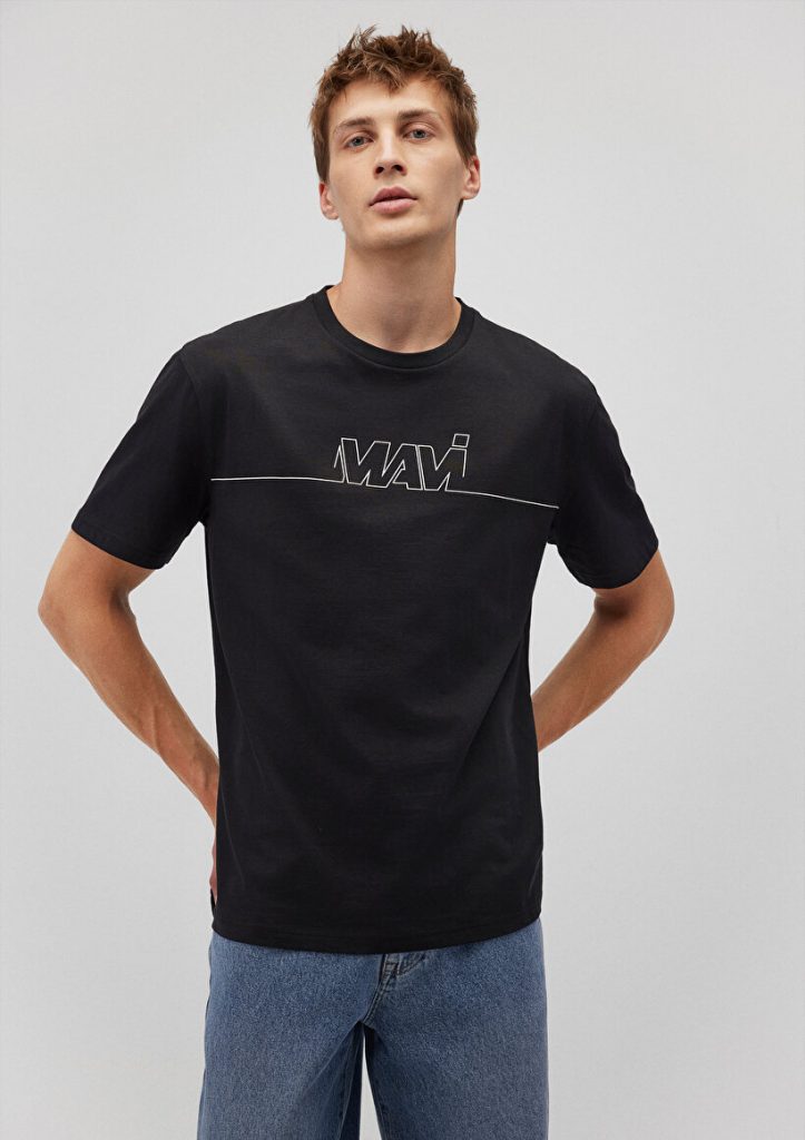 Черная футболка с логотипом Mavi, 100% хлопок, с двумя карманами, регулируемая талия и резинки на манжетах, мужская коллекция Mavi — изображение 2