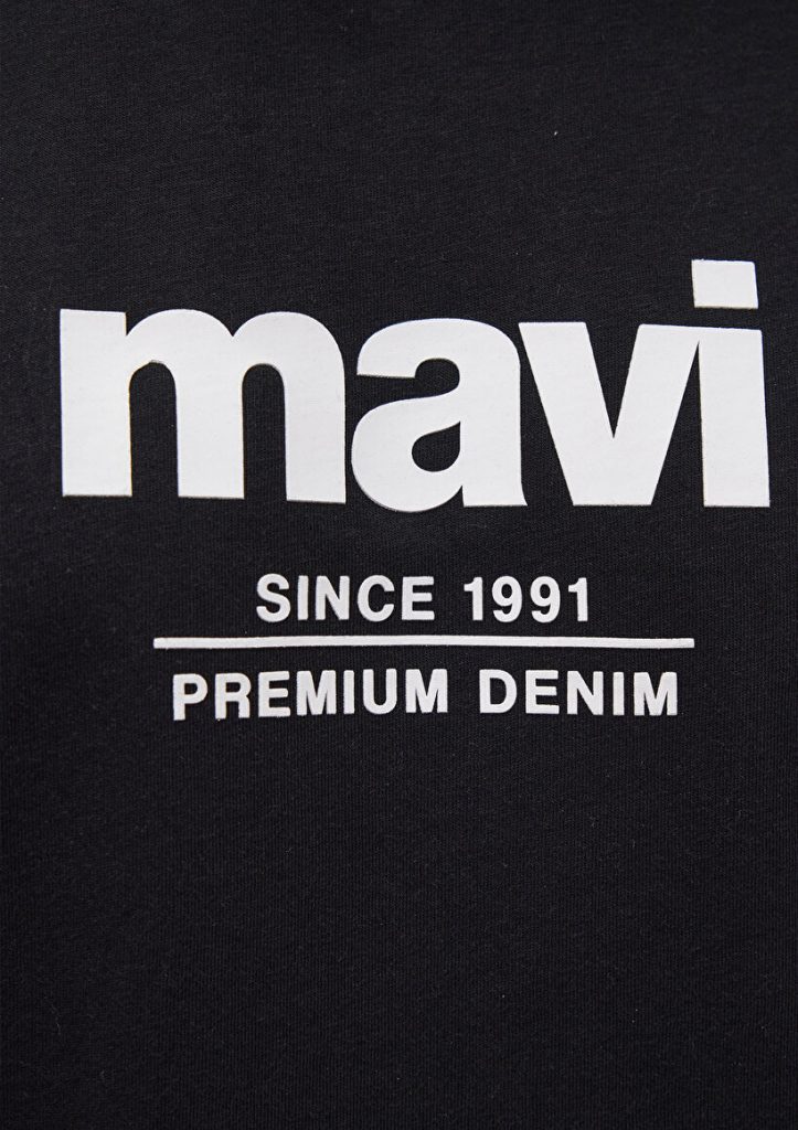 Мужская черная футболка с принтом Since 1991 от бренда MAVI, 100% хлопок, размеры S, M, L, XL, XXL, XS — изображение 6