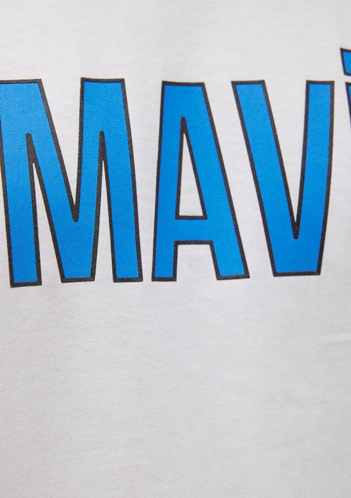 Белая футболка с логотипом Mavi из мужской коллекции, 100% хлопок, доступна в размерах S, M, L, XL, XXL — изображение 6