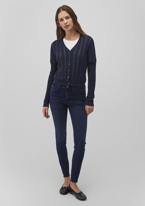 Джинсы Tess Gold Luxury Indigo от MAVI, высокая талия, скинни, узкие штанины, экологичный TENCEL™. Стильный и удобный выбор для любого случая. — изображение 2