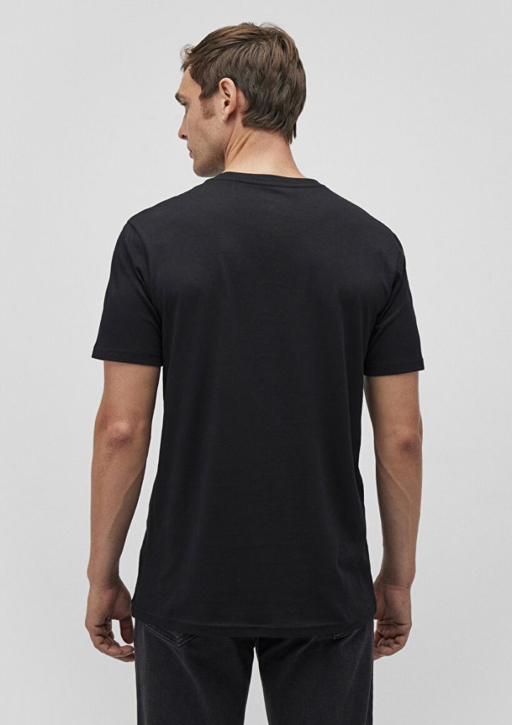 Чёрная футболка с логотипом Mavi из 100% хлопка, доступна в размерах S, M, L, XL, XXL — изображение 4
