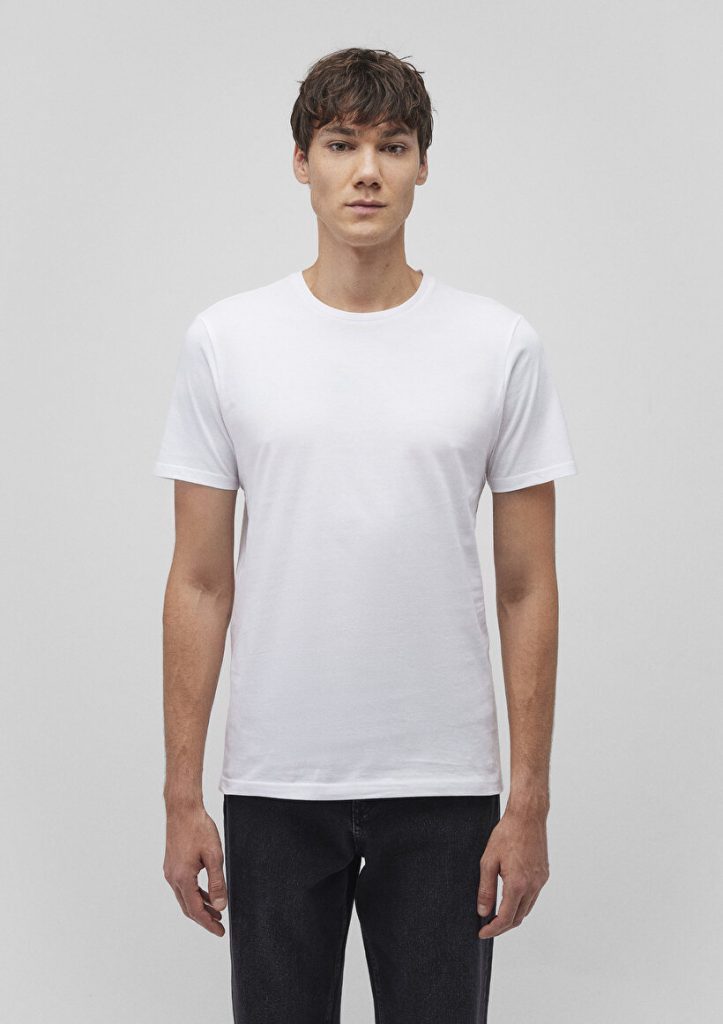 Мужская базовая футболка с круглым вырезом, 2 шт, 100% хлопок, slim fit, короткий рукав, бренд MAVI, размеры XS и XXL — изображение 6