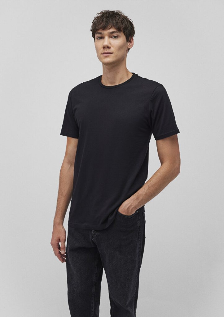 Мужская базовая футболка с круглым вырезом, 2 шт, 100% хлопок, slim fit, короткий рукав, бренд MAVI, размеры XS и XXL — изображение 2