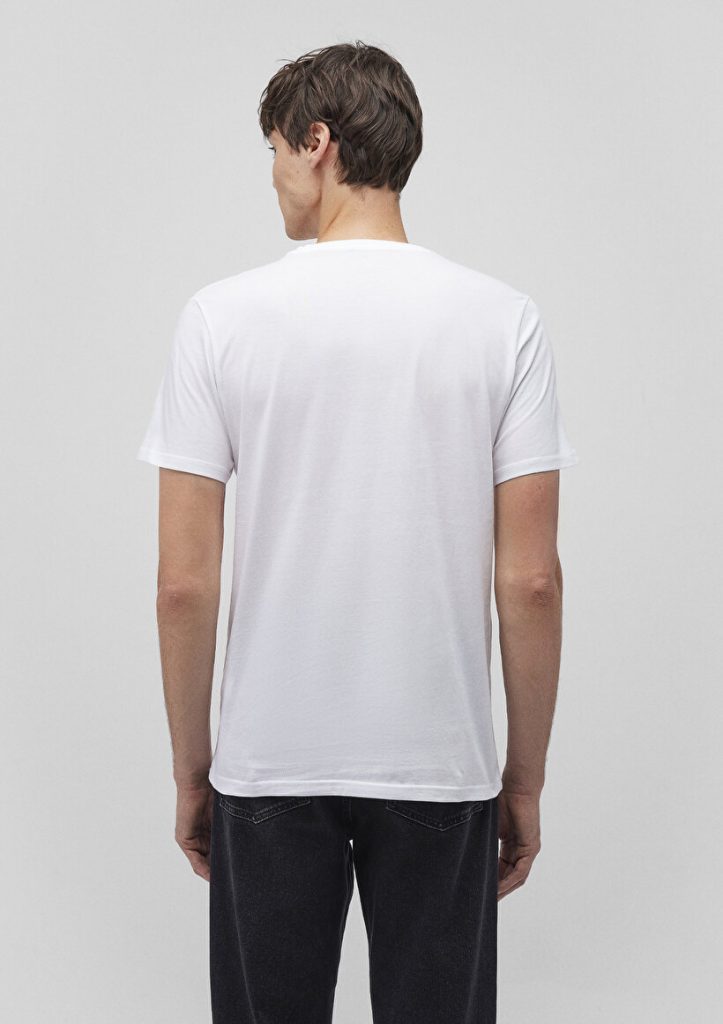 Мужская базовая футболка с круглым вырезом, 2 шт, 100% хлопок, slim fit, короткий рукав, бренд MAVI, размеры XS и XXL — изображение 7
