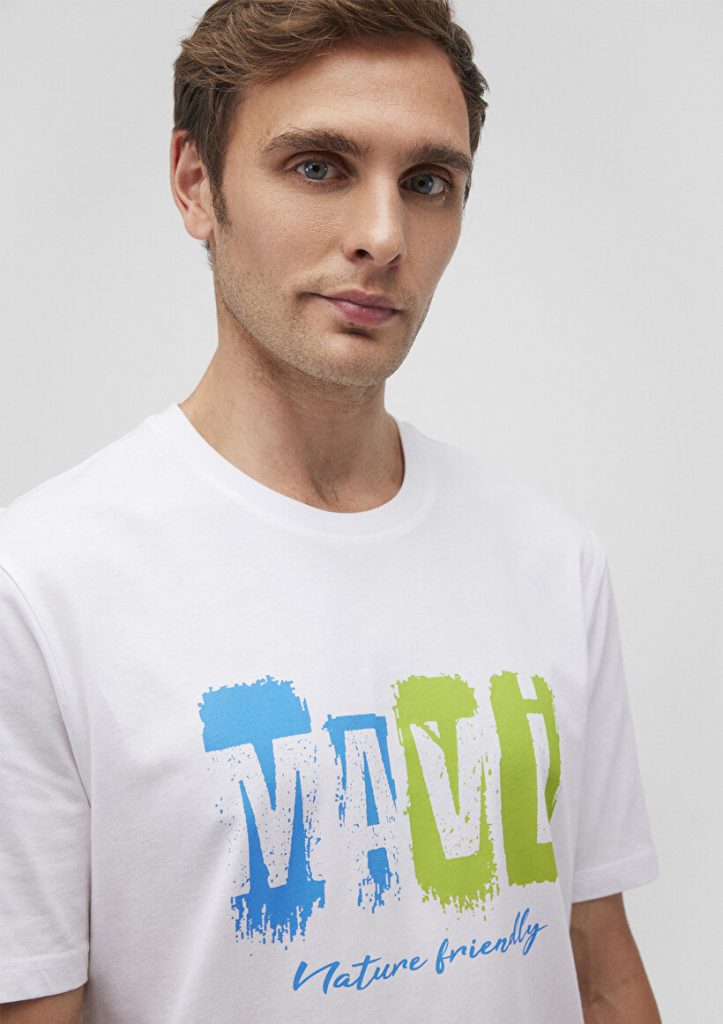 Белая футболка с логотипом MAVI из 100% хлопка, доступна в размерах S, M, L, XL, XXL — изображение 5