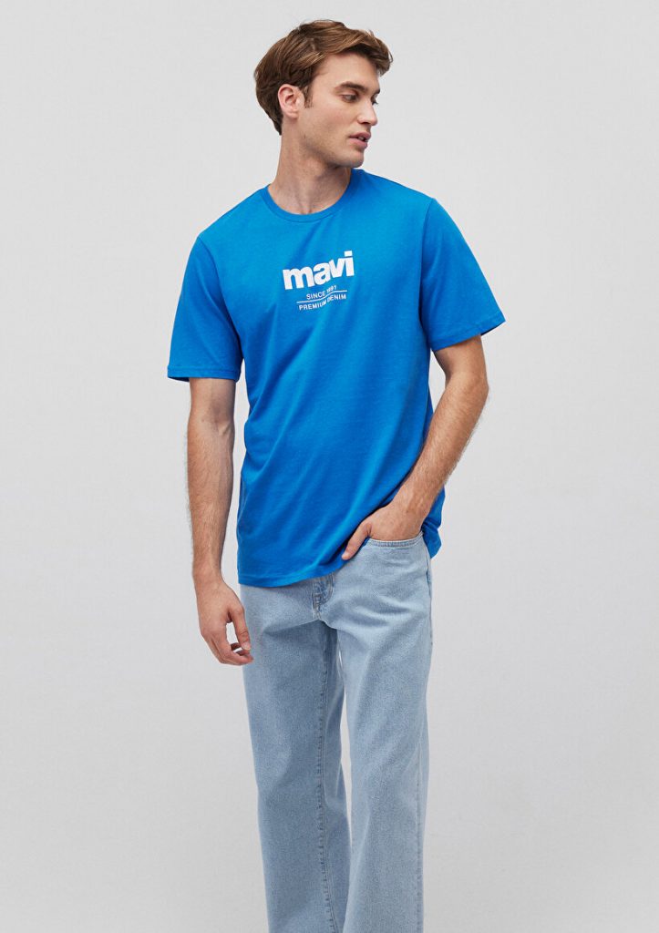 Футболка с логотипом Mavi, 100% хлопок, доступна в размерах S, M, L, XL, идеальна для мужского гардероба — изображение 2