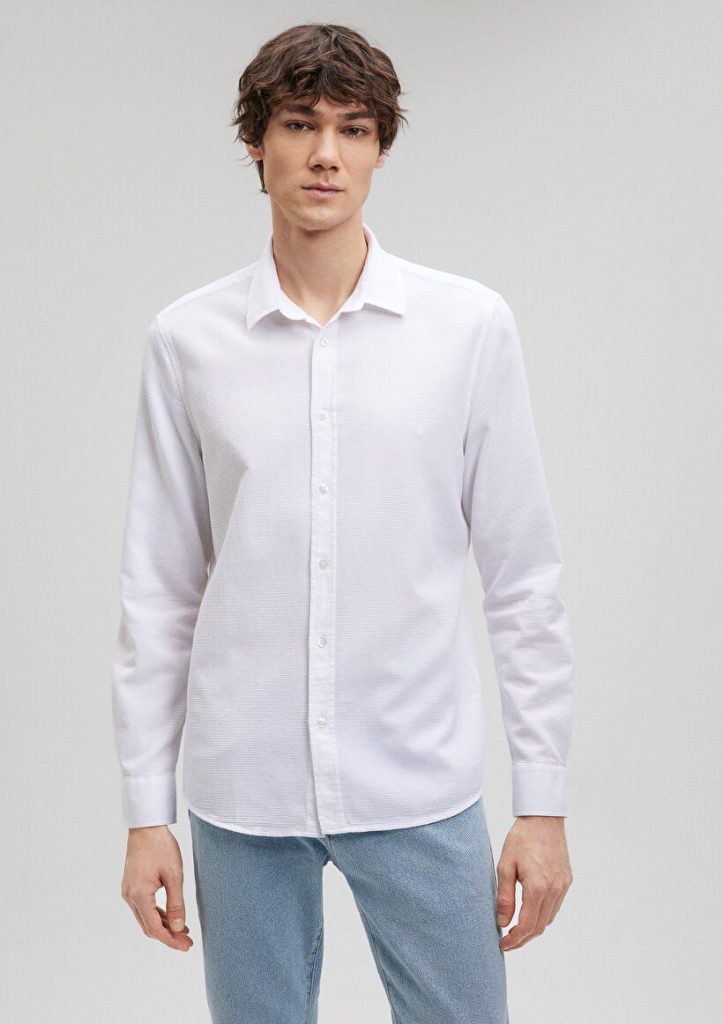 Белая рубашка MAVI, 100% хлопок, без пуговиц, размеры S, XS, XXL — изображение 3