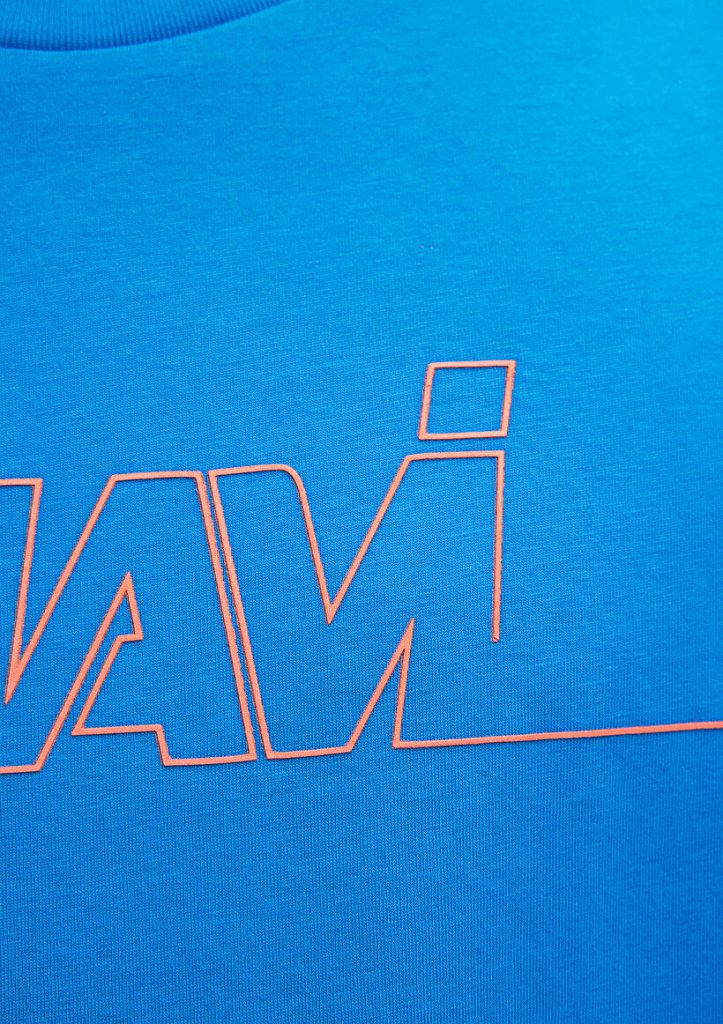 Футболка синяя с логотипом Mavi из 100% хлопка, доступна в размерах S, XS, L, XXL, M — изображение 5
