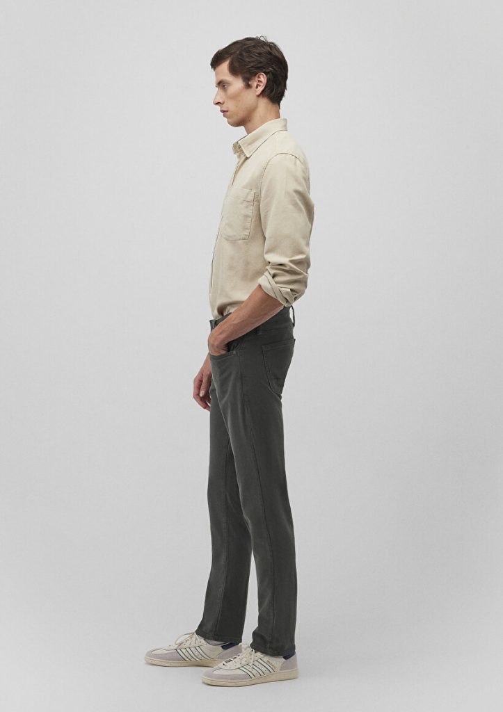 Мужские брюки Jake Yosun Yeşili Comfort Gabardin от MAVI, облегающий крой, 98% хлопок, 2% эластан, размеры 28-38 — изображение 2