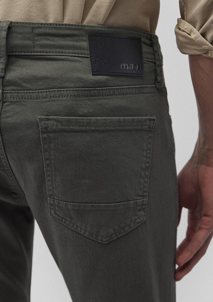 Мужские брюки Jake Yosun Yeşili Comfort Gabardin от MAVI, облегающий крой, 98% хлопок, 2% эластан, размеры 28-38 — изображение 7