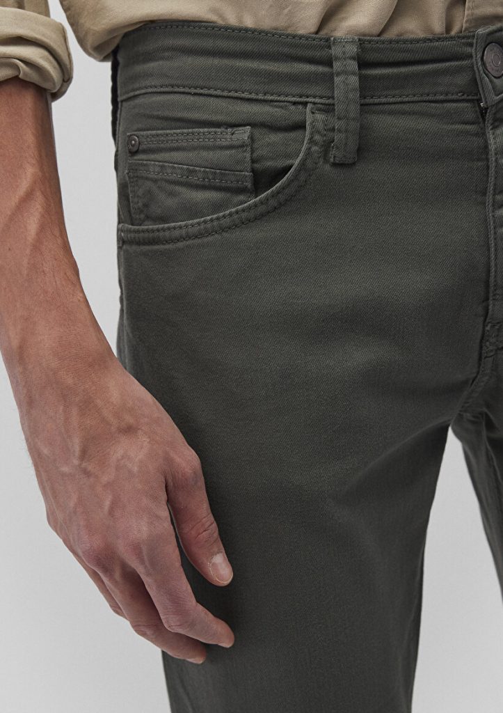 Мужские брюки Jake Yosun Yeşili Comfort Gabardin от MAVI, облегающий крой, 98% хлопок, 2% эластан, размеры 28-38 — изображение 6
