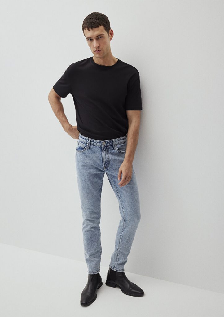 Джинсы Milan Classic Denim светло-голубого цвета с зауженным кроем, 99% хлопок, 1% эластан, размеры 27-34 от бренда MAVI