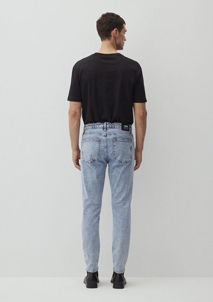 Джинсы Milan Classic Denim светло-голубого цвета с зауженным кроем, 99% хлопок, 1% эластан, размеры 27-34 от бренда MAVI — изображение 4