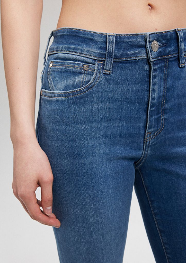 Джинсы Kendra Casual Vintage Indigo от MAVI, высокоясный, классический прямой крой, мягкая ткань для комфорта и поддержки форм — изображение 6