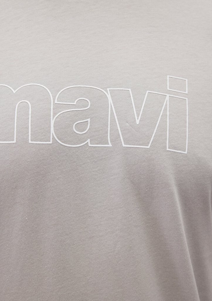 Серая футболка с логотипом Mavi, 100% хлопок, доступна в размерах S, XS, M, XXL — изображение 6