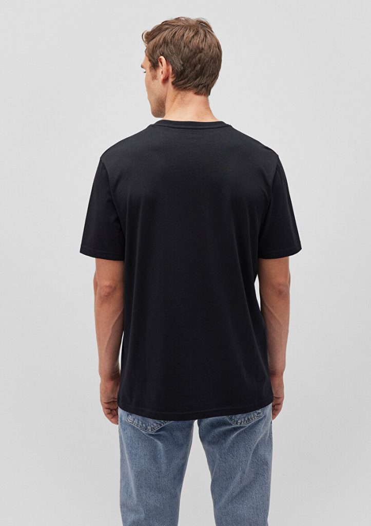 Черная футболка с логотипом Mavi из 100% хлопка, доступна в размерах S, M, L, XL, XXL — изображение 4