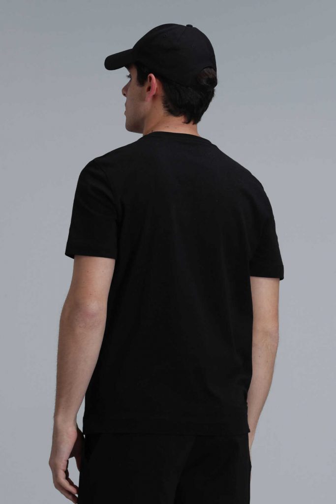 Тони современная графическая футболка черного цвета, размеры: XS, S, M, L, XL, XXL, 3XL, 4XL — изображение 6