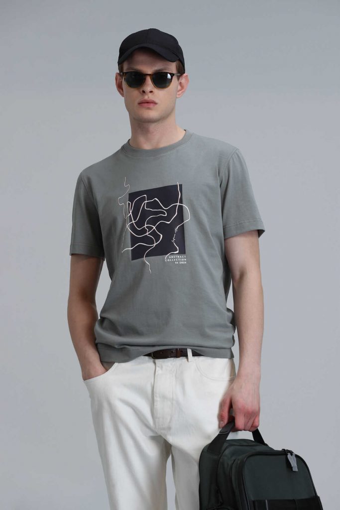 Современная графическая футболка Nally зеленого цвета, размеры S, M, L, XL, XXL