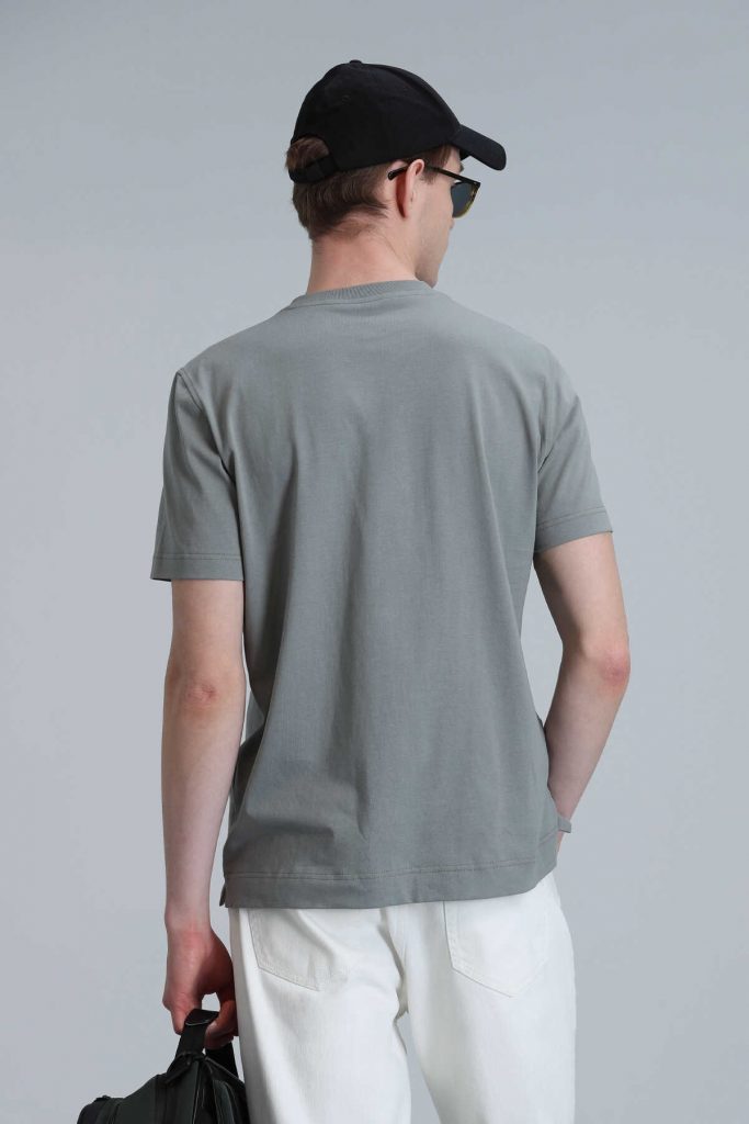 Современная графическая футболка Nally зеленого цвета, размеры S, M, L, XL, XXL — изображение 6