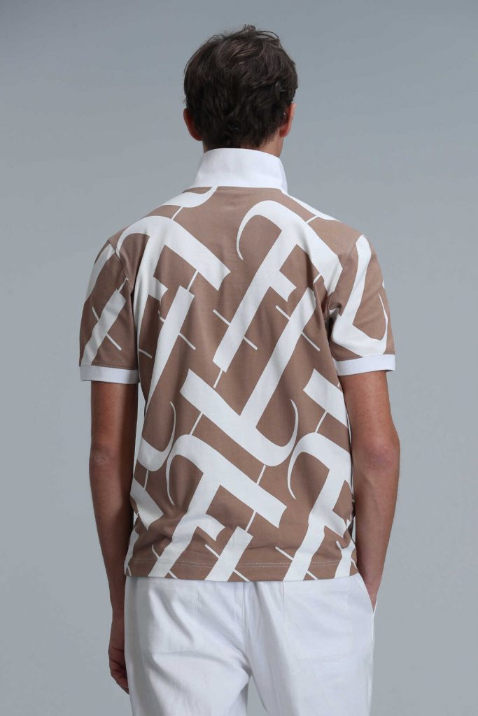 Умная мужская поло-футболка в медном цвете, размер S, M, L, XL, XXL, 4XL, XS — изображение 6