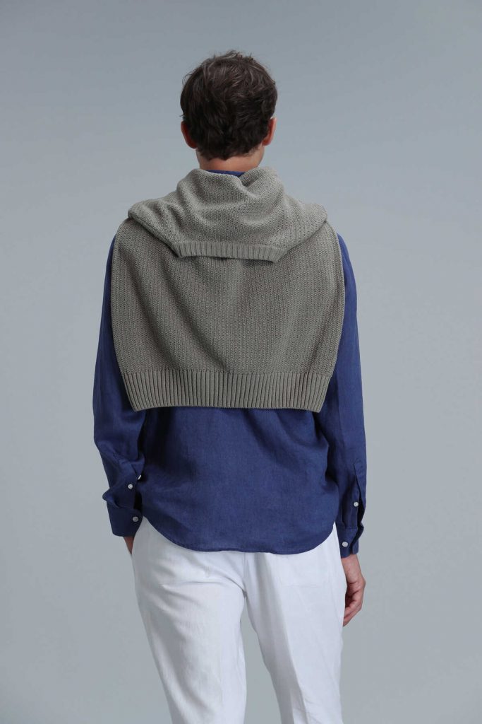 Мужская базовая рубашка Comfort Fit в цвете синий, доступна в размерах XS-4XL — изображение 6
