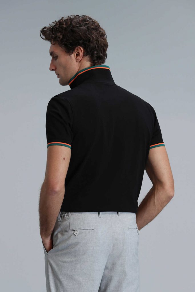 Поло-футболка Kıng Smart для мужчин черного цвета, размеры: XS, S, M, L, XL, XXL, 3XL, 4XL — изображение 6
