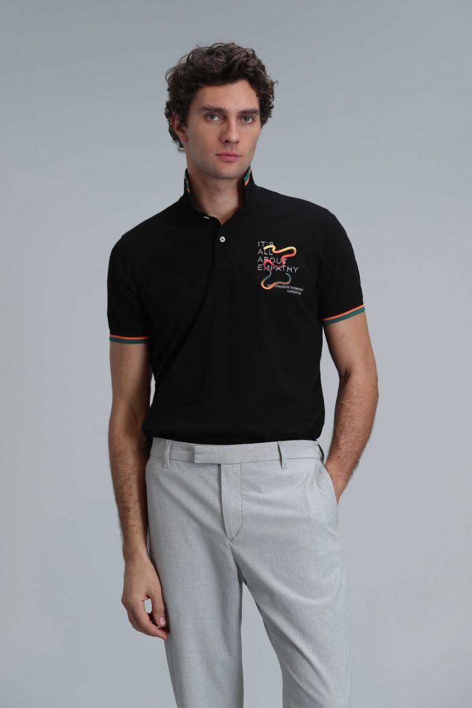 Поло-футболка Kıng Smart для мужчин черного цвета, размеры: XS, S, M, L, XL, XXL, 3XL, 4XL
