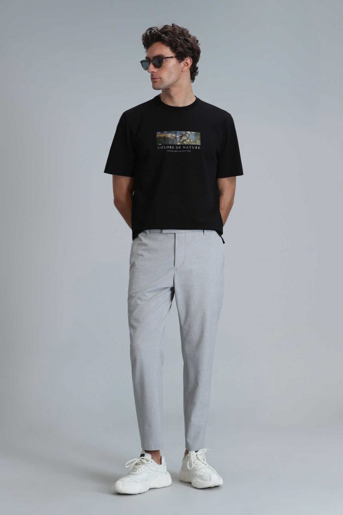 Современная графическая футболка Bıanca черного цвета, размер S, M, L, XL, XXL, 3XL, 4XL — изображение 4