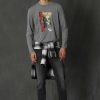 Мужская футболка с длинным рукавом Dominic серого цвета, размеры S-XXL — изображение 2