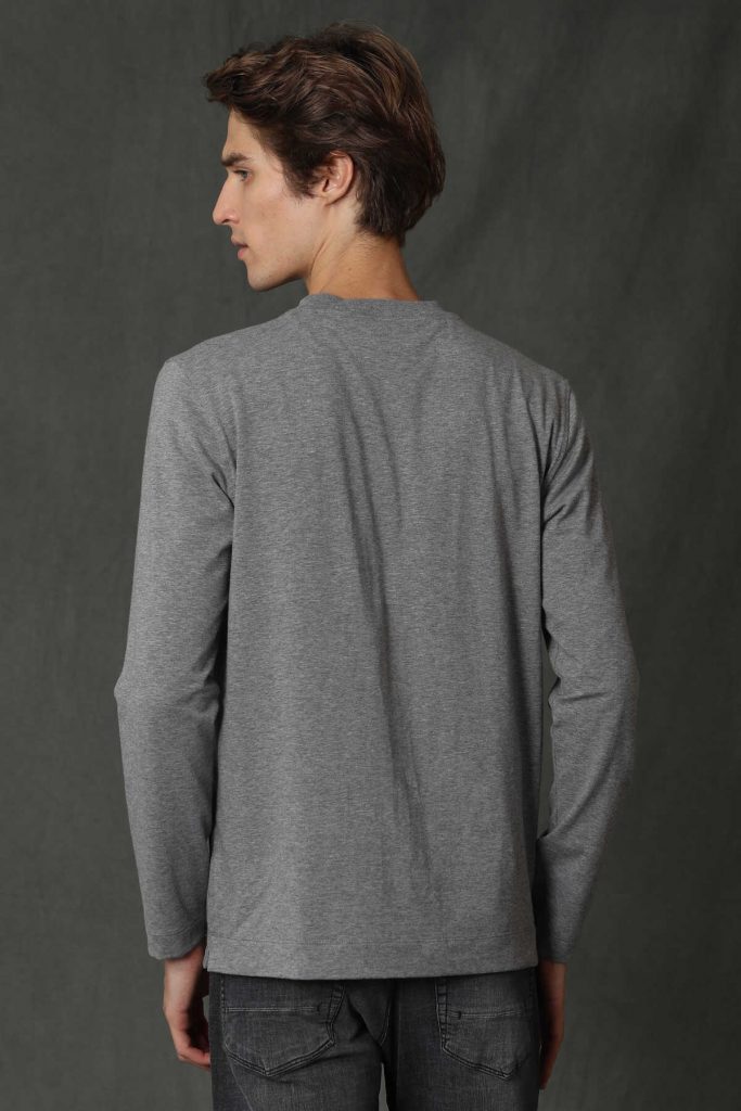 Мужская футболка с длинным рукавом Dominic серого цвета, размеры S-XXL — изображение 6