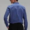 Умная мужская рубашка Comfort Slim Fit светло-синего цвета Makro, размеры XL, 3XL, L, M, XXL — изображение 6