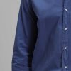 Умная мужская рубашка Comfort Slim Fit светло-синего цвета Makro, размеры XL, 3XL, L, M, XXL — изображение 3