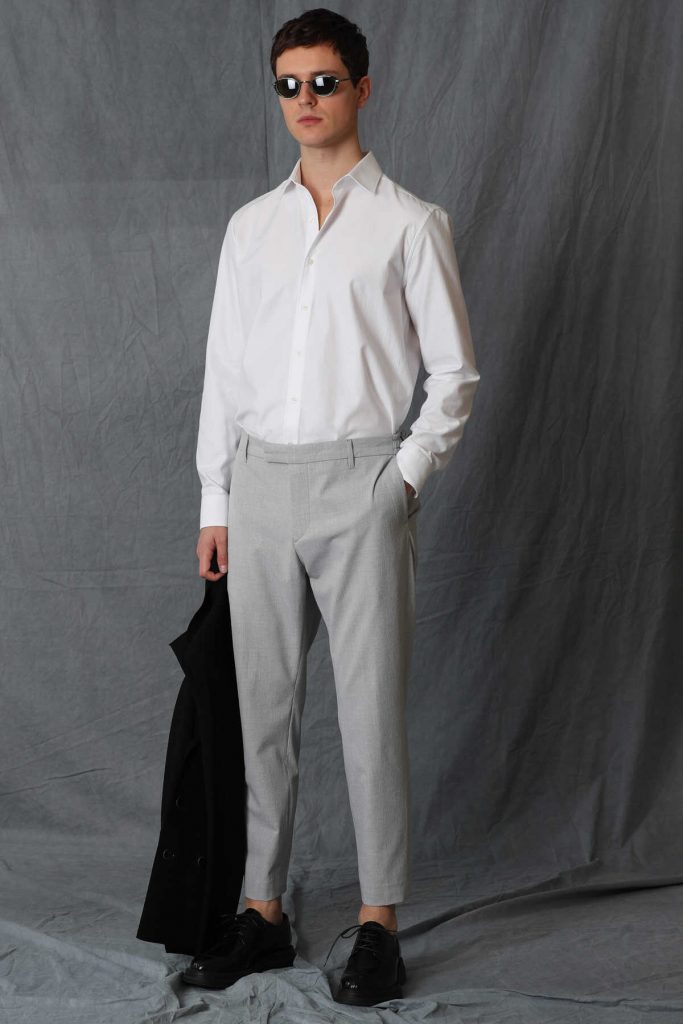 Умная мужская рубашка Nagoya Comfort Slim Fit, белая, С размер: M, L, XL — изображение 5