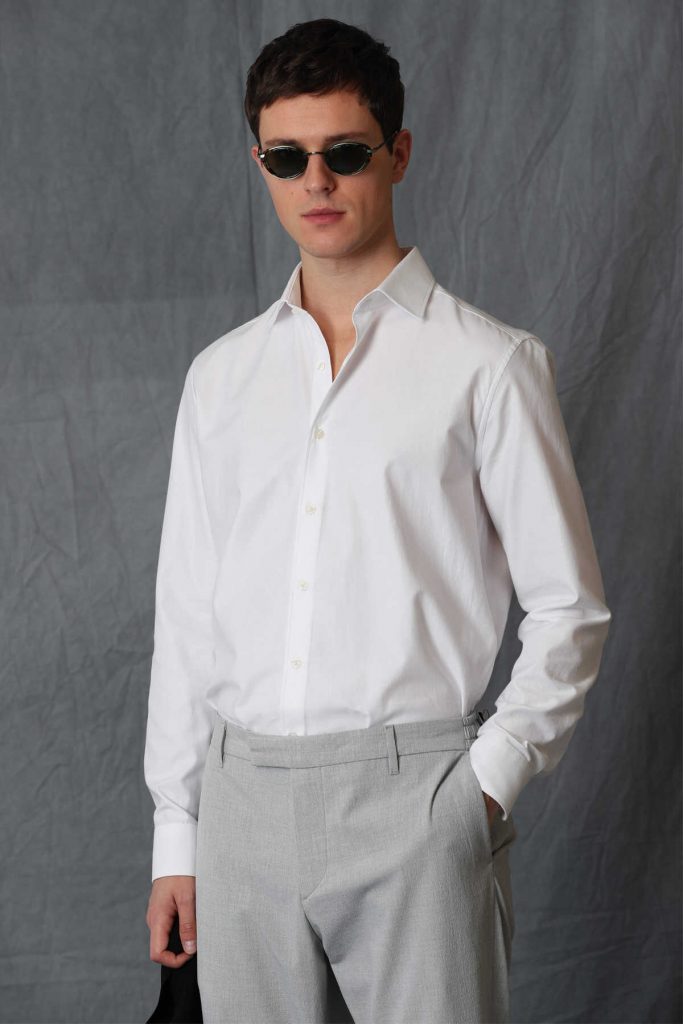 Умная мужская рубашка Nagoya Comfort Slim Fit, белая, С размер: M, L, XL