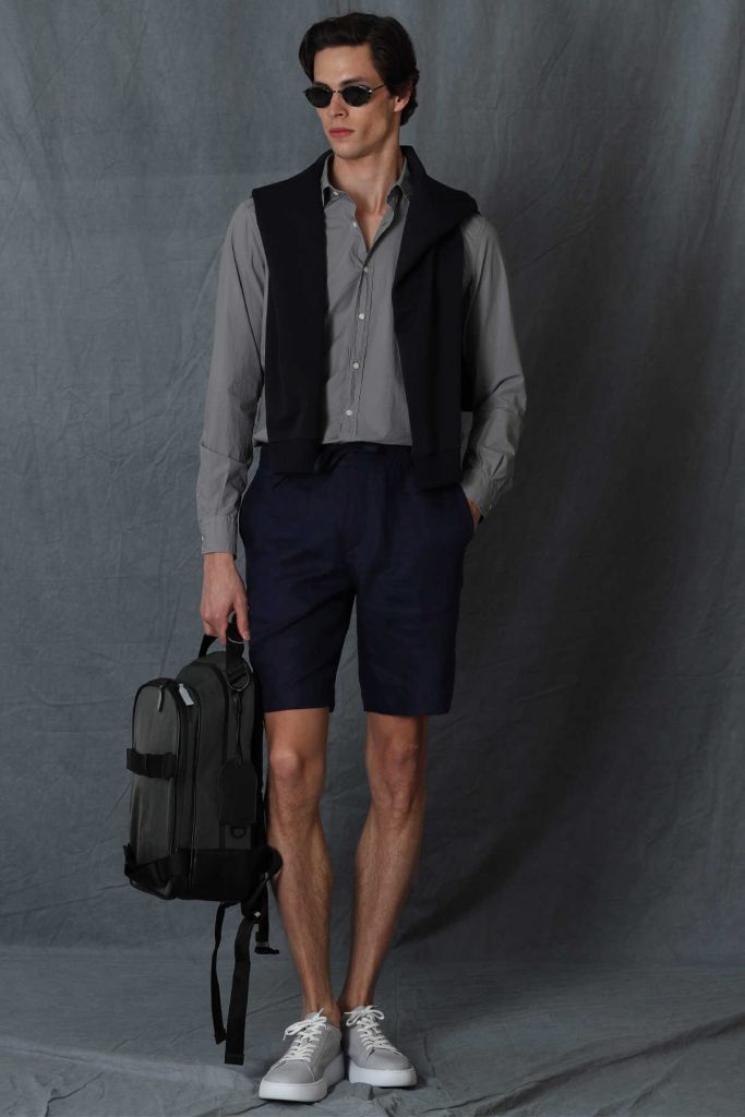Мужская умная рубашка Comfort Slim Fit в нефтяном зеленом цвете — изображение 5