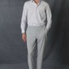 Умная рубашка Sarida для мужчин Comfort Fit белого цвета, доступна в размерах M, L, XL, XXL — изображение 5