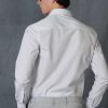 Умная рубашка Sarida для мужчин Comfort Fit белого цвета, доступна в размерах M, L, XL, XXL — изображение 6