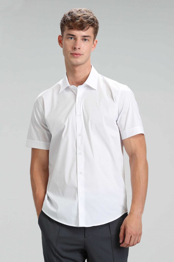 Умная рубашка Arus для мужчин Slim Fit белая