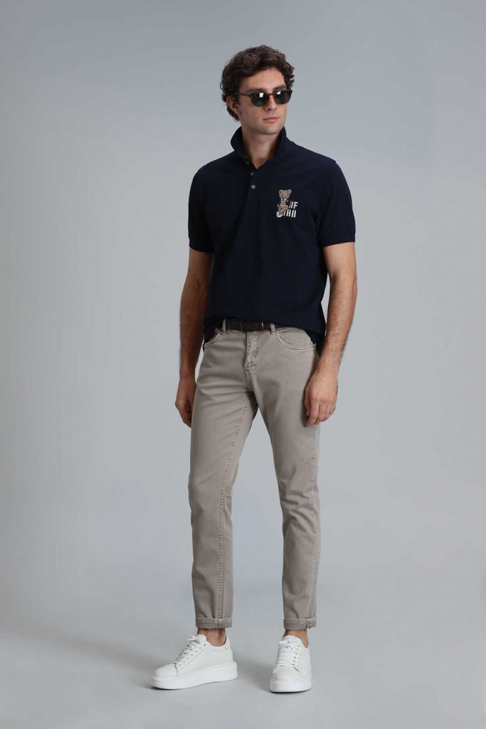 Мужские брюки Helt Spor, 5 карманов, Slim Fit, цвет верблюжий, размеры 44-54 — изображение 4