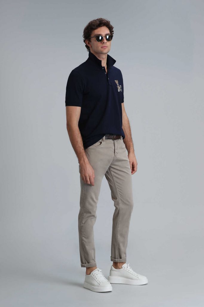Мужские брюки Helt Spor, 5 карманов, Slim Fit, цвет верблюжий, размеры 44-54 — изображение 5